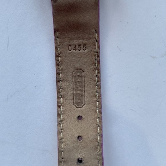 Coach Watch 0238 Pink Leather Band Genuine Leather - Picture 8 of 10